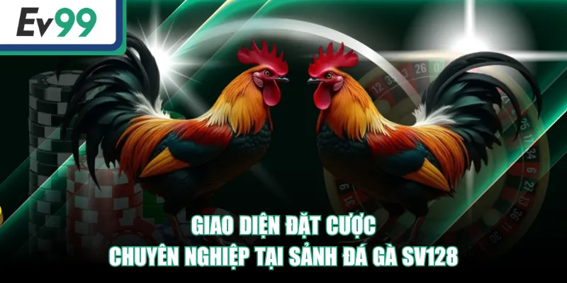 Giao diện đặt cược chuyên nghiệp tại sảnh đá gà SV128